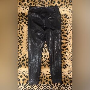 PINK Victoria's Secret Black Iridescent Leggings